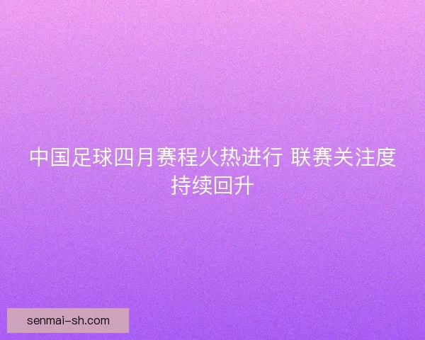 中国足球四月赛程火热进行 联赛关注度持续回升